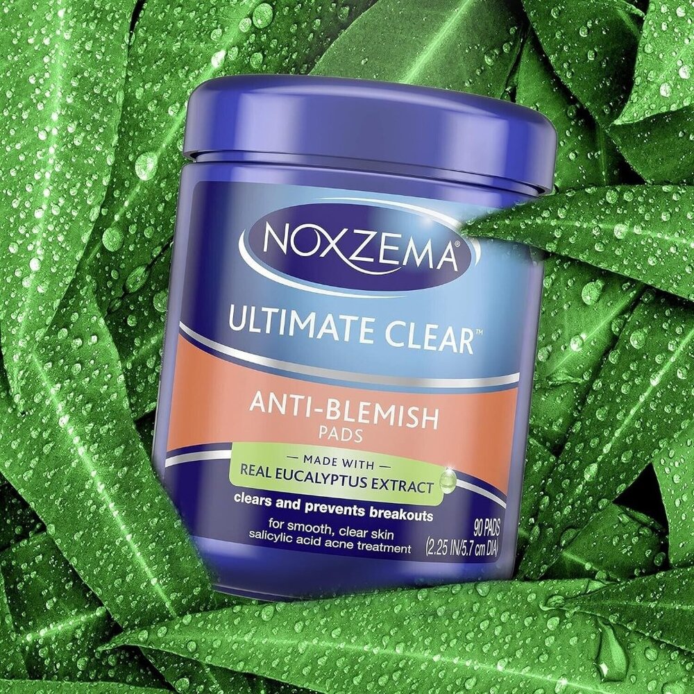 Noxzema Ultimate Clear Anti-Blemish Face Pads with Eucalyptus 90 PADS, 3…